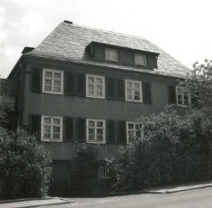 Oederan, Gerichtsstraße 15. Wohnhaus (ehem. Bürgermeisterwohnhaus, um 1930). Straßenansicht