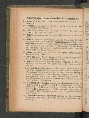 Anmerkungen zu vorstehendem Ortsverzeichnis