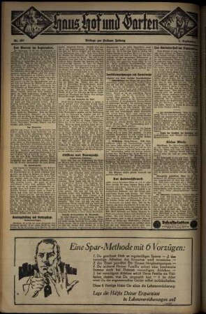 Vierte Ausgabe vom Sonntag, den 07. September 1930.