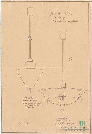 Fischer, Theodor; Bad Tölz (Bayern); Gewerbehalle - Lampen (Perspektiven)