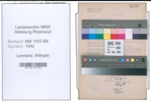 Entnazifizierung Wilhelm Lennartz , geb. 04.02.1909 (Angestellter)