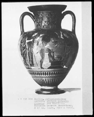 Halsamphora — Herakles bedroht Eurystheus