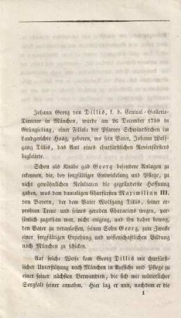 Erinnerungen an Johann Georg von Dillis, königl. bayer. Central-Gemälde-Gallerie-Direktor
