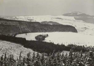 Geisingberg, von Süden von der Kohlhaukuppe (früher Wettinhöhe) gesehen