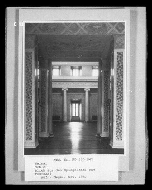 Weimar, Festsaal im Schloss