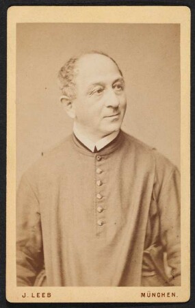 Porträt Hieronymus Gratzmüller : Foto-/Bildersammlung Stenografische Sammlung. Porträt Hieronymus Gratzmüller. Photographie. Carte de visite (um 1885; J. Leeb). Dresden: SLUB P a 0237