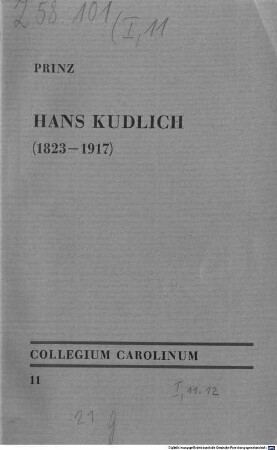 Hans Kudlich (1823 - 1917) : Versuch einer historisch-politischen Biographie