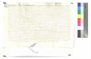 Johann, Herr zu Limpurg, Reichserbschenk, belehnt Heinrich Dapp, Bürger und des Rats zu Gmünd, als Träger des Magistrats zu Gmünd, mit der Überschlagmühle zu Gmünd.