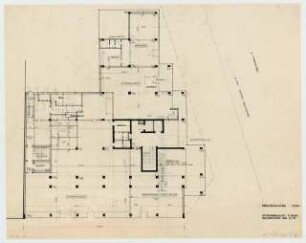 Bürohaus Bayreuther Straße 7-8 / Wittenbergplatz 4, Berlin-Schöneberg: Grundriss Erdgeschoss 1:100
