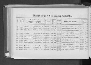 Hamburger See-Dampfschiffe.