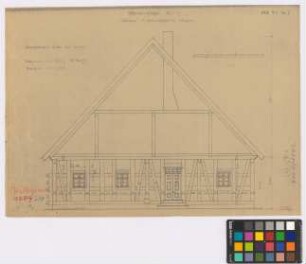 Pillgram (Kreis Lebus): unbekannter Hof. Laubenhaus (Seitenansicht)