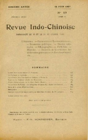 15 Juin 1907. No. 59.