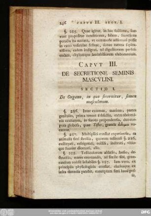 Caput III. De Secretine Seminis Masculini.