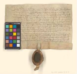 Balthasar Zernikow zu Lietzow verpfändet dem Kaland 10 Groschen Jahreszins von seinem Hof und Hufen für 2 Schock.