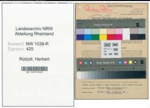 Entnazifizierung Herbert Rotzoll , geb. 08.08.1913 ()