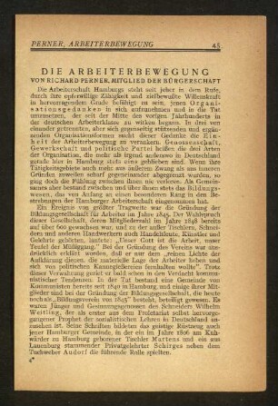 Die Arbeiterbewegung