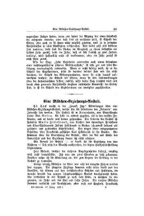 Eine Mädchen-Erziehungs-Anstalt