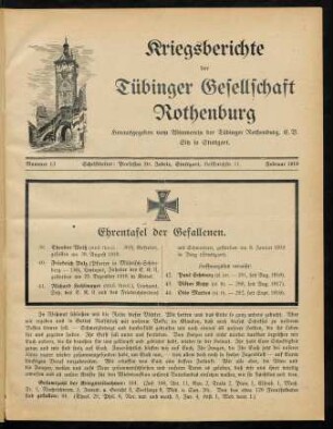 1-4, Nr. 13, Februar 1919