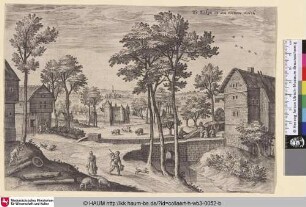 Te Laken op den rechten wech. [The View of Drootbeke, near the Road to Laken; Der Blick auf Drootbeke]