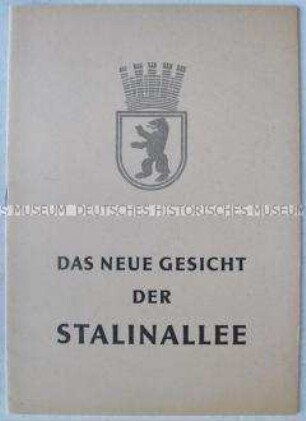 Illustrierte Dokumentation der Preisvergabe im Architektenwettbewerb zur Gestaltung der Stalinallee Berlin