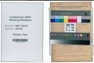 Entnazifizierung Paul Fischer , geb. 09.10.1913 (Lagerist)