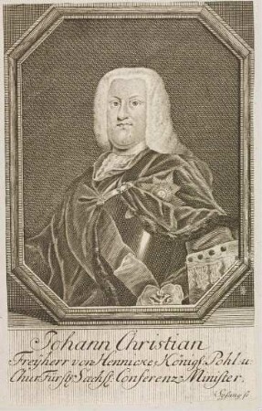 Johann Christian Freiherr von Hennicke, Minister