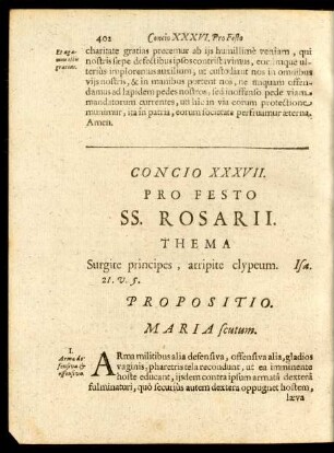 Concio XXXVII. Pro Festo SS. Rosarii.