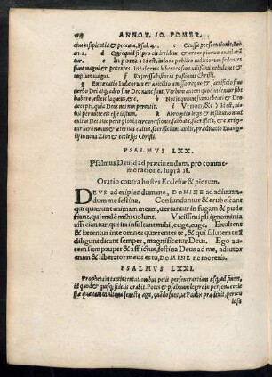 Psalmus LXXI. - Psalmus LXXX.