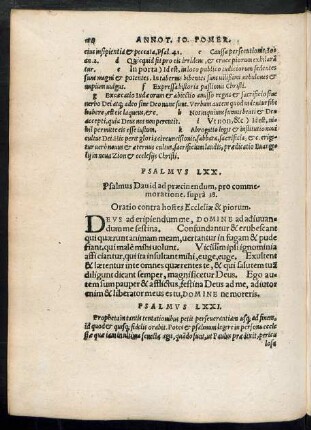 Psalmus LXXI. - Psalmus LXXX.