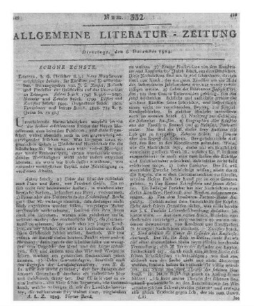Zwölf große Charakter-Köpfe in Crayonmanier nach Lebrun zur Übung für angehende Zeichner. H. 3. Eine Beylage zu dem neuen theoretisch-praktischen Zeichenbuch zum Selbstunterricht für alle Stände. Hof: Grau 1803