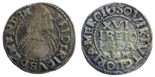 1/16 Taler, Hzgl. Schleswig-Holstein-Gottorpische Linie, Friedrich III. (1616 - 1659)