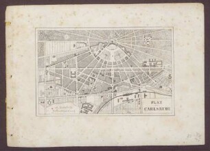 Plan von Carlsruhe