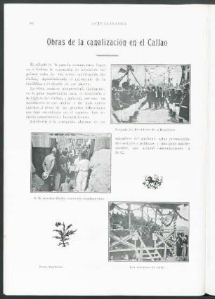 Obras de la canalización en el Callao