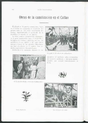 Obras de la canalización en el Callao