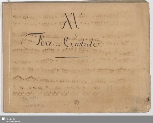 2 Operas - Mus.3480-F-12 : Excerpts; Arr; V (X), Coro, cemb
