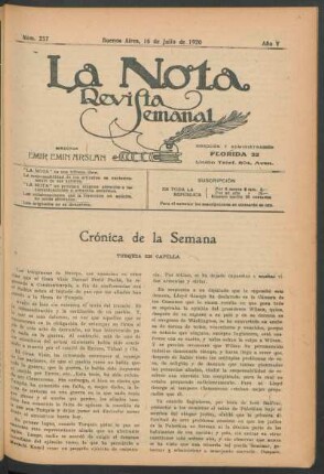 Crónica de la semana : Turquía en capilla