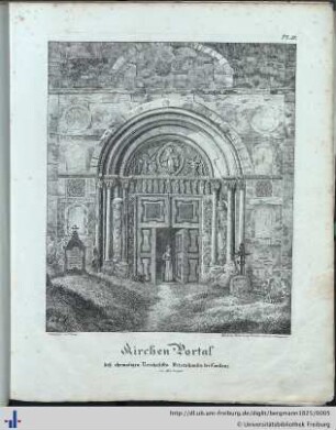 Kirchen-Portal des ehemaligen Reichsstifts Petershausen bei Constanz