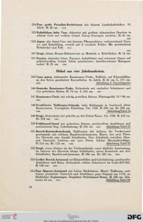 Möbel aus vier Jahrhunderten (Nr. 545-579a)