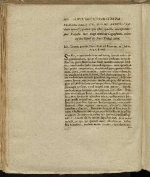 Commentarii de Variis Rebus Gravioris momenti,...