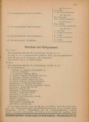 Annahme von Telegrammen