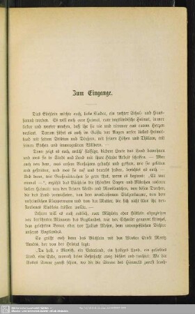 Zum Eingange