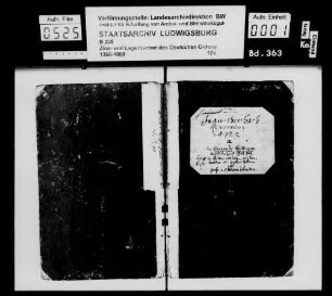Kommende Heilbronn: Lagerbuch zu Frankenbach