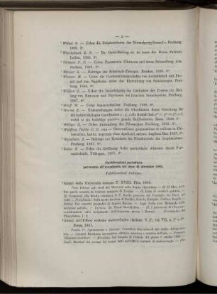 Pubblicazioni periodiche pervenute all' Accademia nel mese di dicembre 1888.