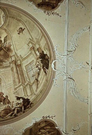 Mittelbild: Verherrlichung des heiligen Ulrich
