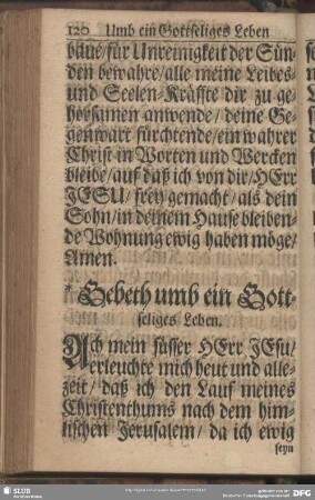 Umb die Gottseligkeit Leben am Montag
