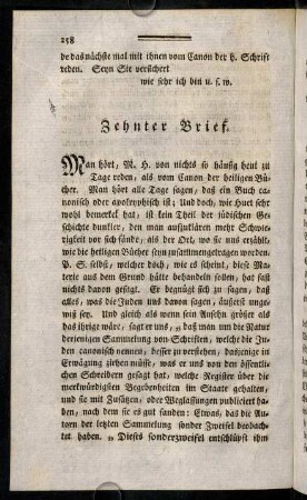258-287, Zehnter Brief.