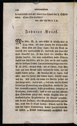 258-287, Zehnter Brief.