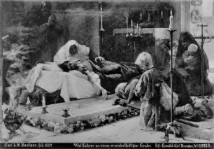 Wallfahrer am Grabe der heiligen Elisabeth