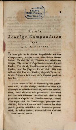 Caecilia  : eine Zeitschrift für die musikalische Welt. 9 = H. 33 - 36. 1828