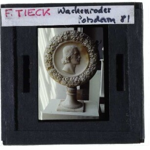 Tieck, Medaillon Wilhelm Heinrich Wackenroder